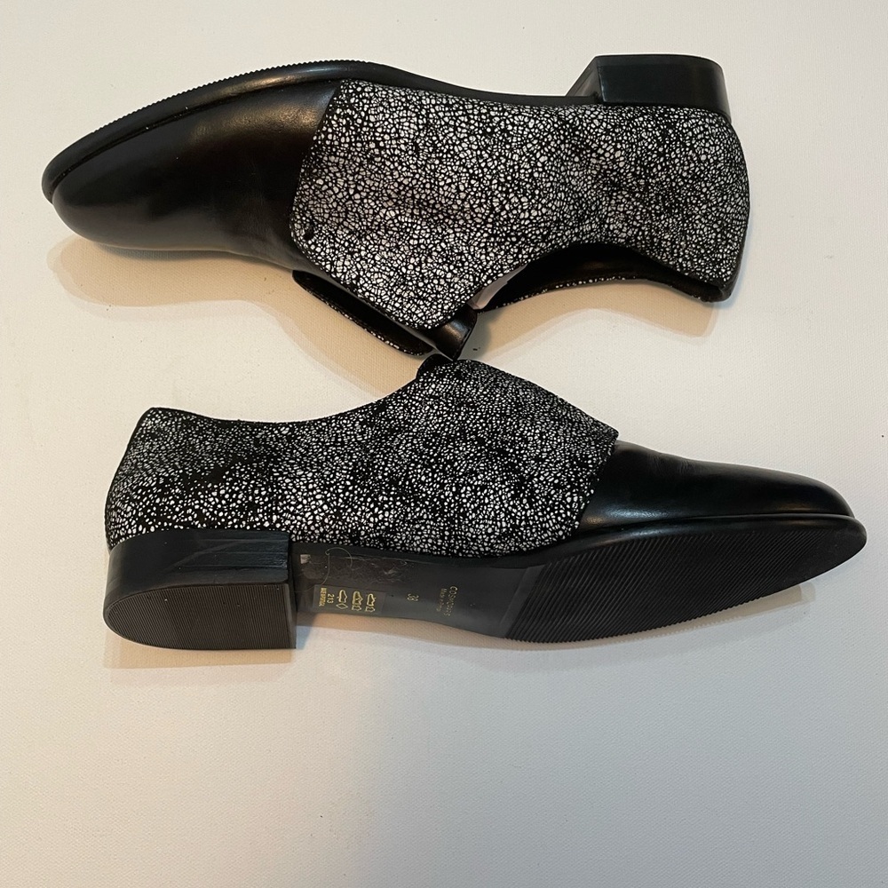 Cosmoparis Black and Gray Women's Loafers Shoes Size 38 SB-B - Picture 6 of 9